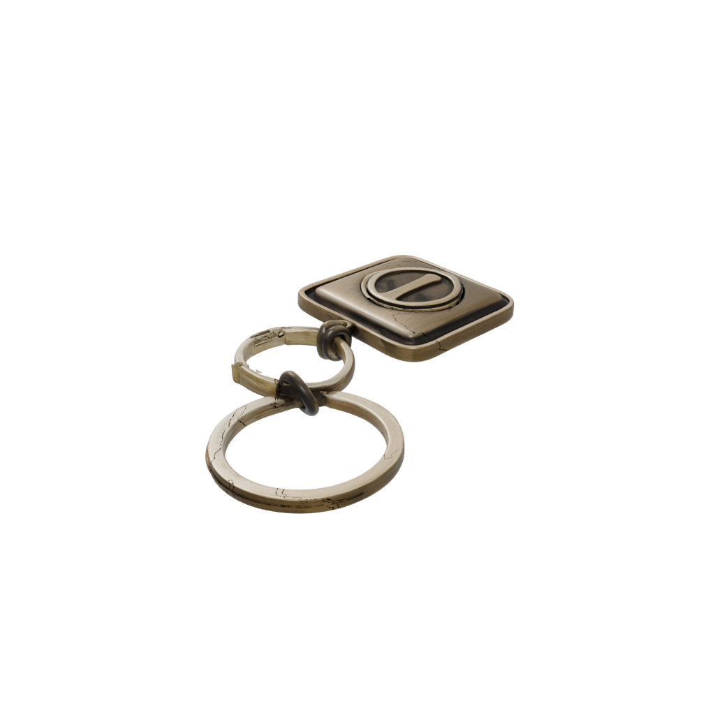 Bronze Layered Monogram Initial T — keychains 3D print model, STL