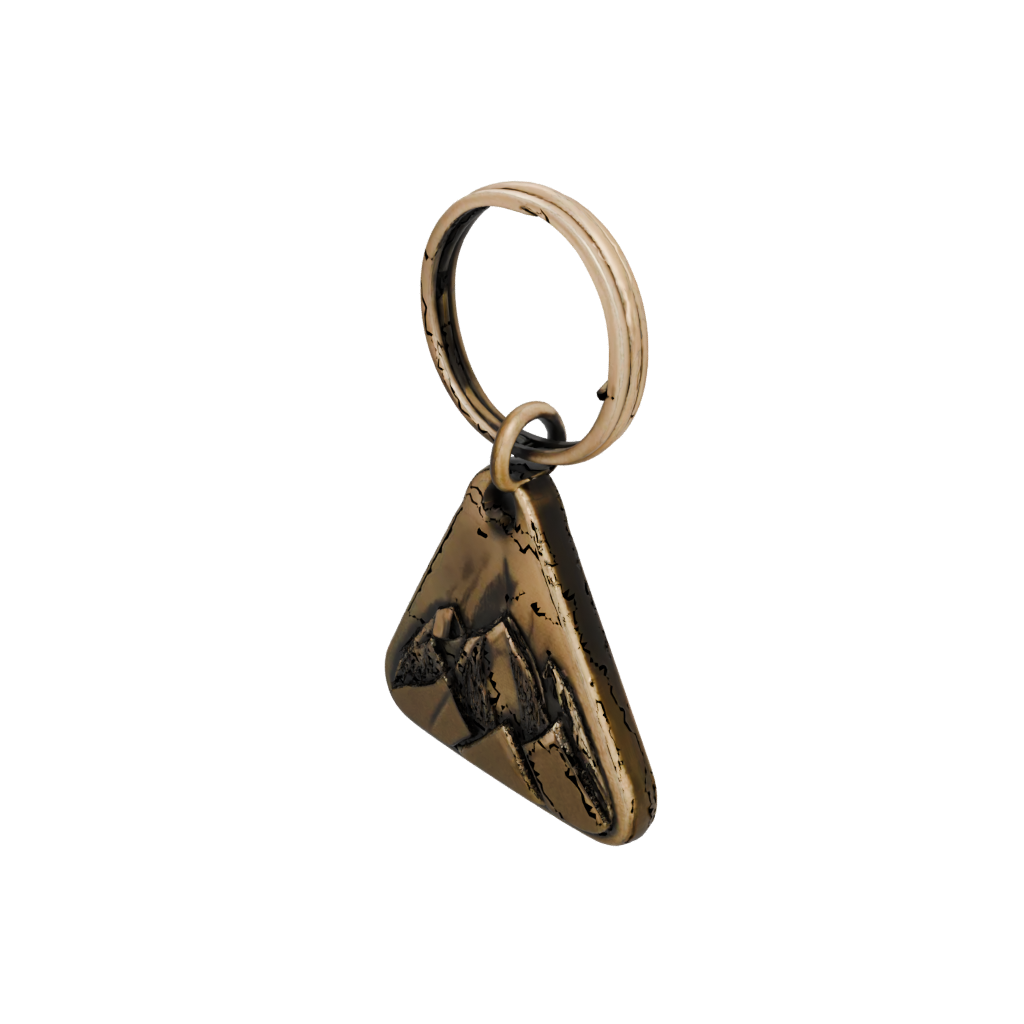 Bronze Layered Mountain Peak Charm