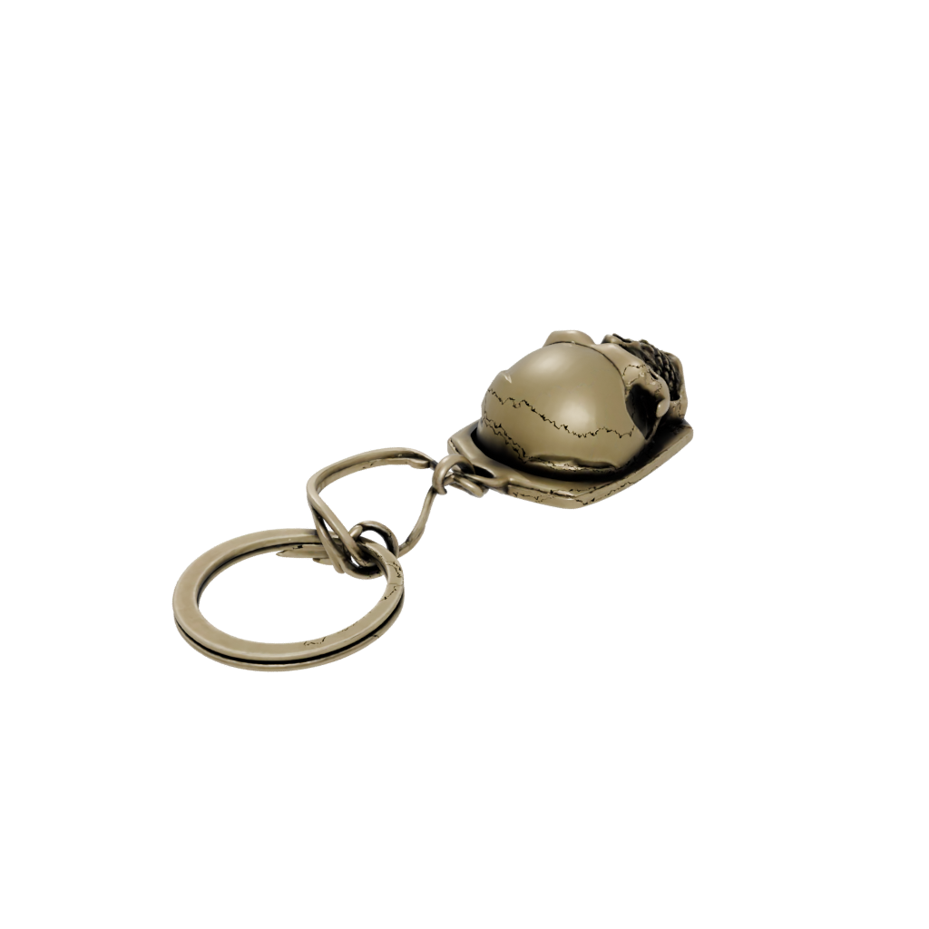 Bronze Layered Skull Charm — keychains 3D print model, STL
