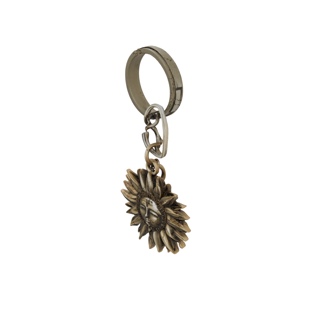 Bronze Layered Sun Charm