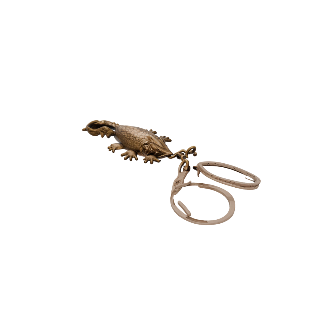 Bronze Layered Tiny Axolotl Charm