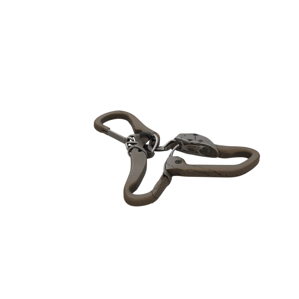 Bronze Outline Carabiner Clip