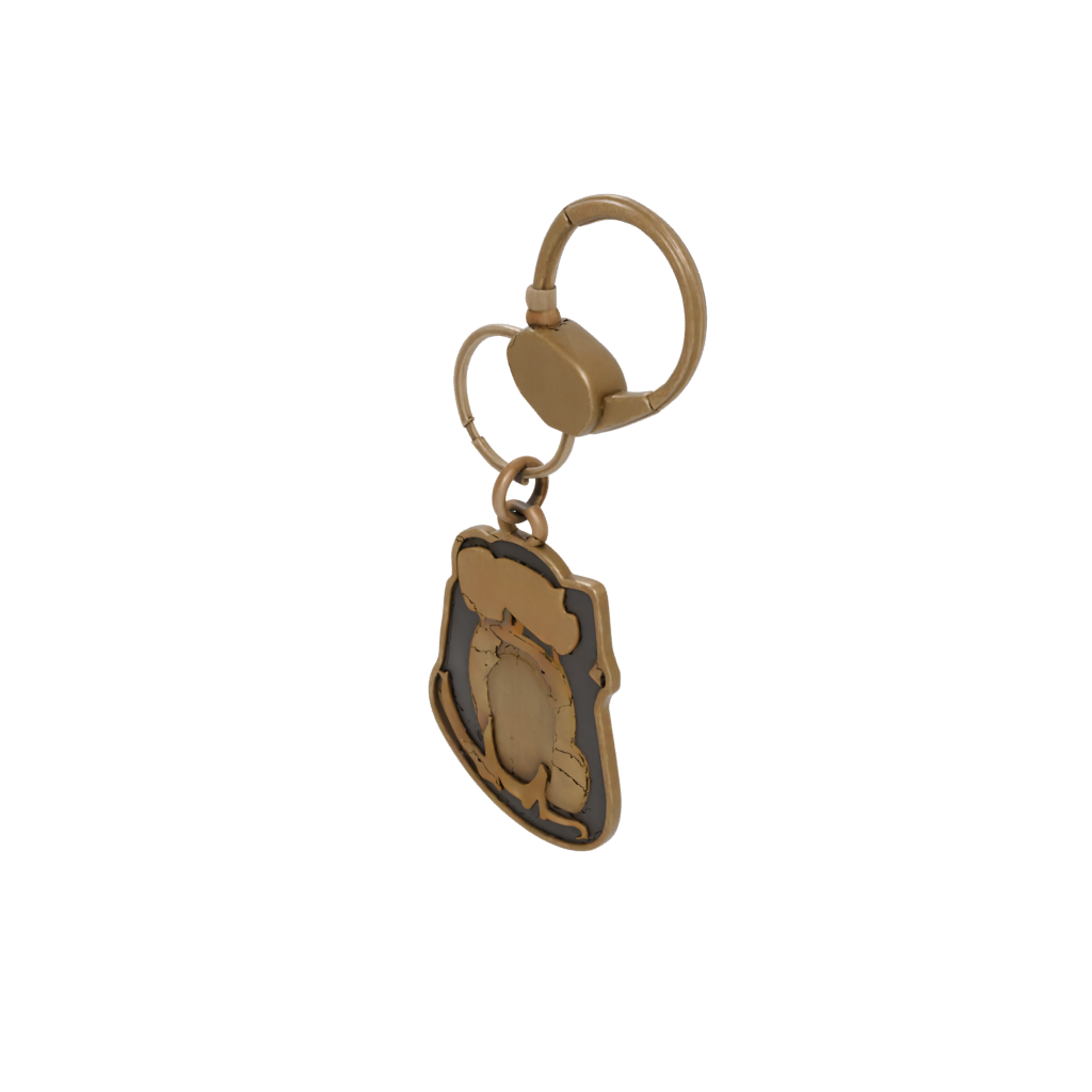 Bronze Outline Cat Silhouette Charm — keychains 3D print model, STL