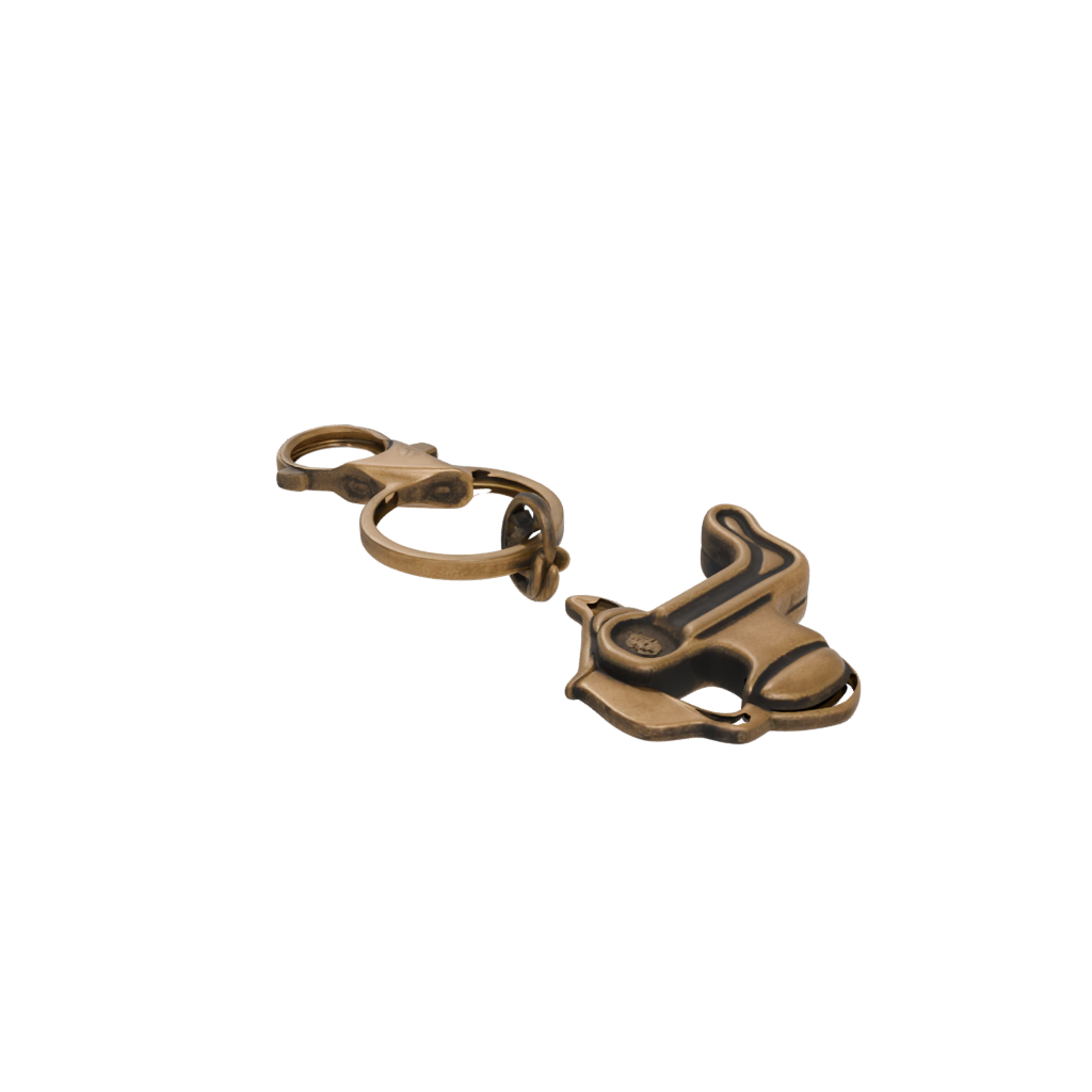 Bronze Outline Dog Bone Charm