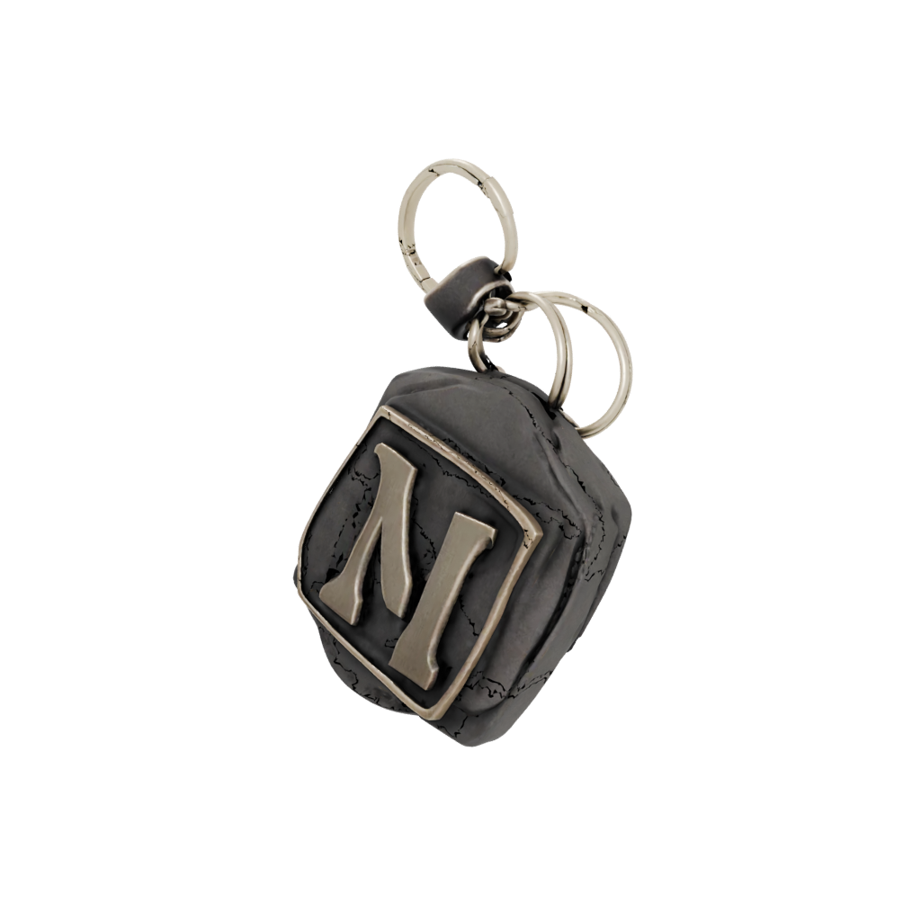 Bronze Outline Monogram Initial M