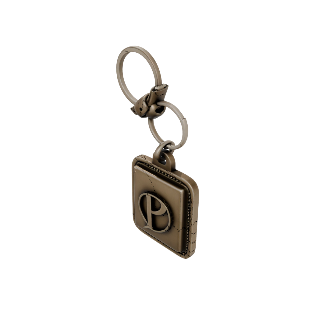 Bronze Outline Monogram Initial P