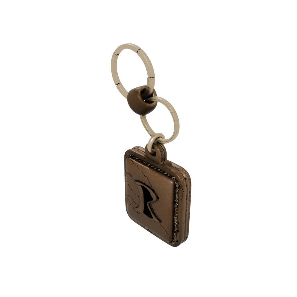Bronze Outline Monogram Initial R
