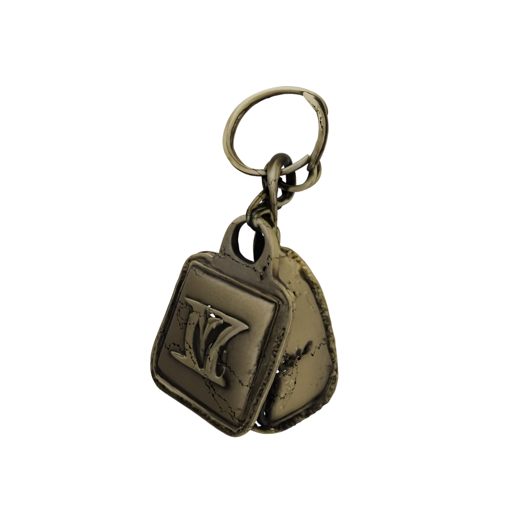 Bronze Outline Monogram Initial Y