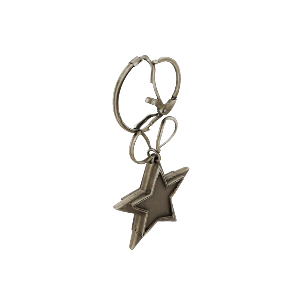 Bronze Outline Star Charm