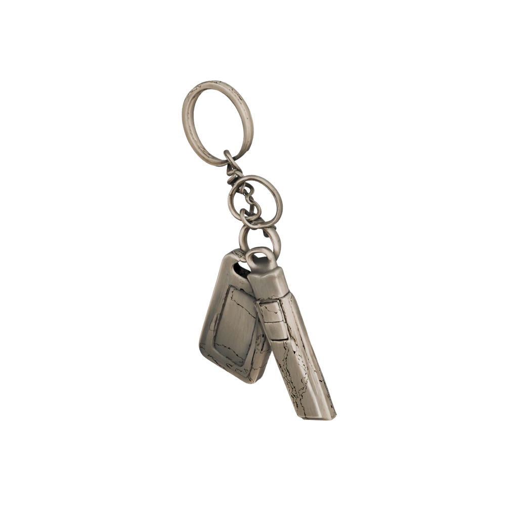 Bronze Outline Whistle Keyfob