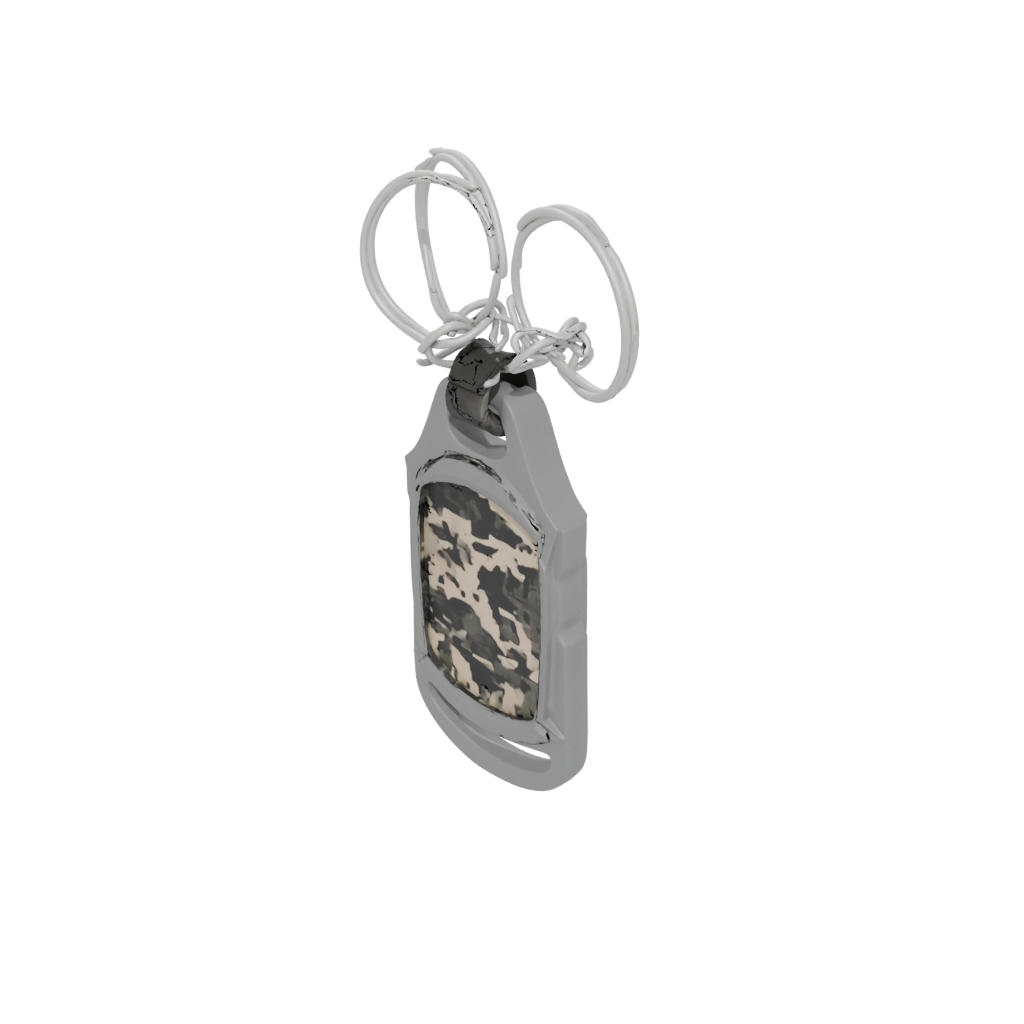 Camo 3D Bottle Opener Tag