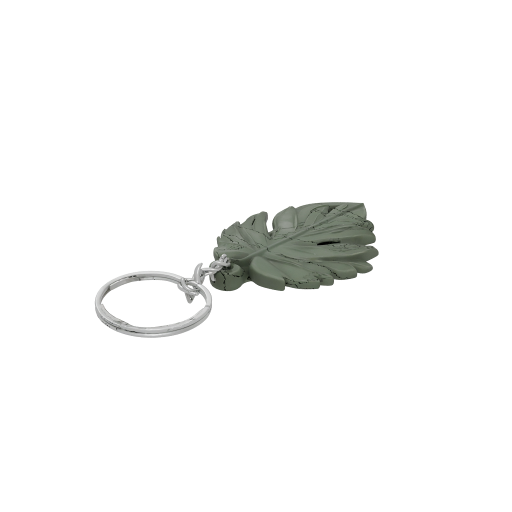 Camo 3D Leaf Charm