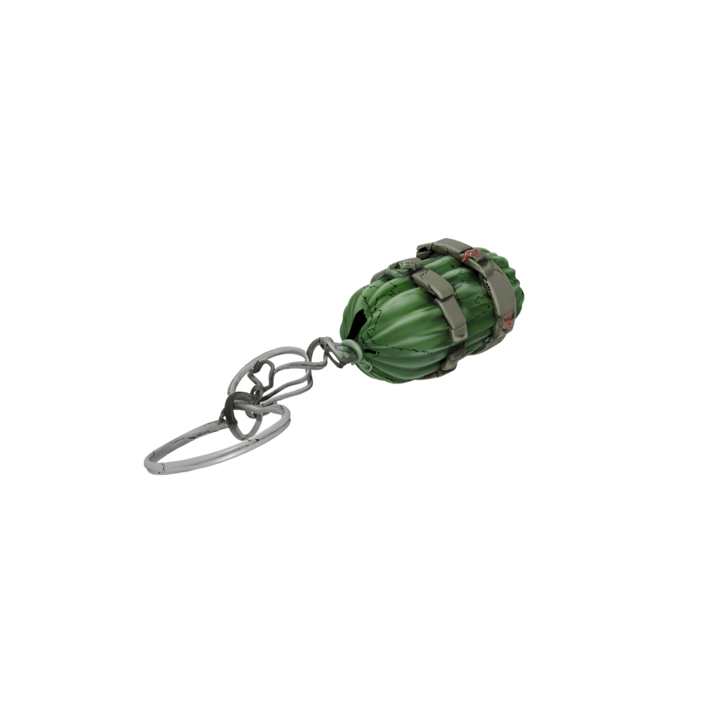 Camo 3D Mini Cactus Charm — keychains 3D print model, STL