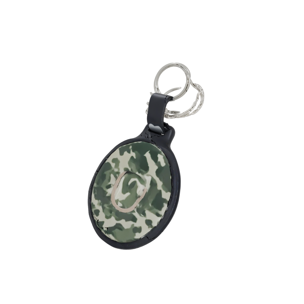 Camo 3D Monogram Initial C — keychains 3D print model, STL