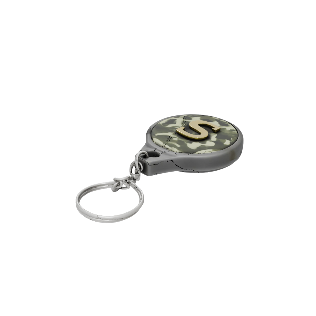 Camo 3D Monogram Initial S