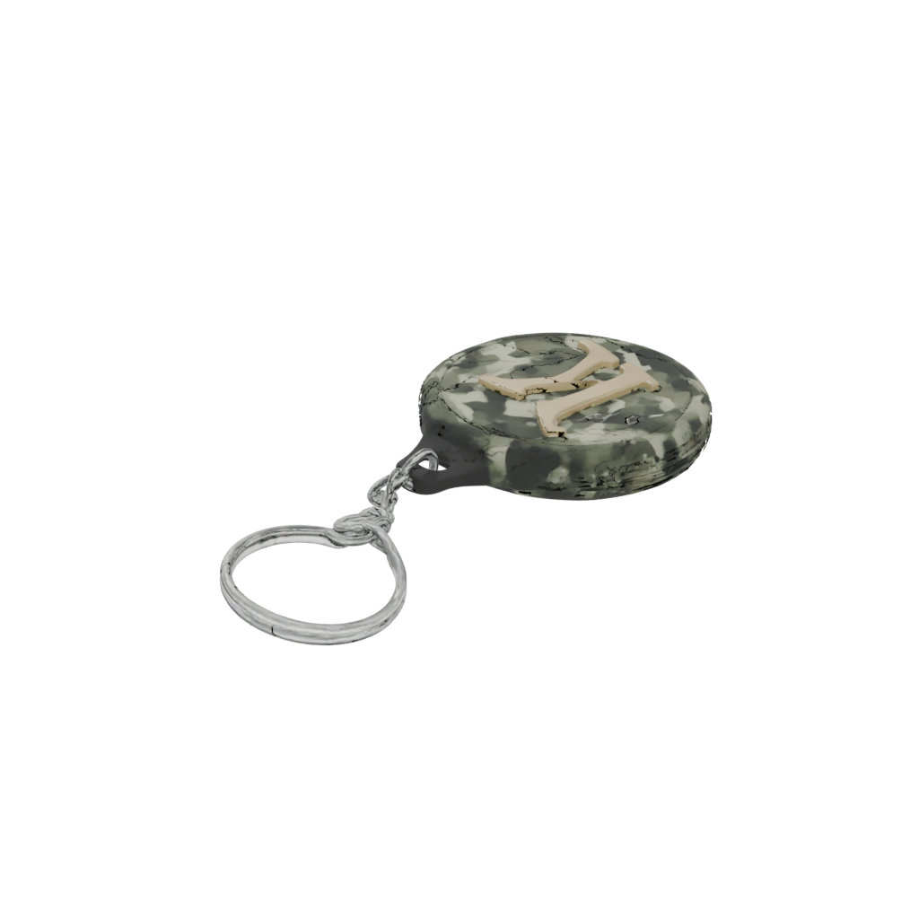 Camo 3D Monogram Initial X