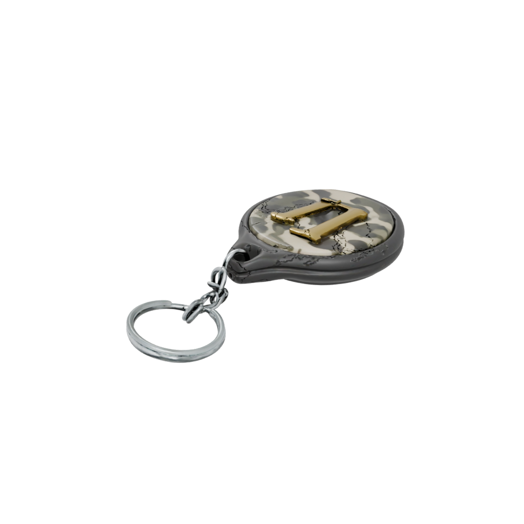 Camo 3D Monogram Initial Y