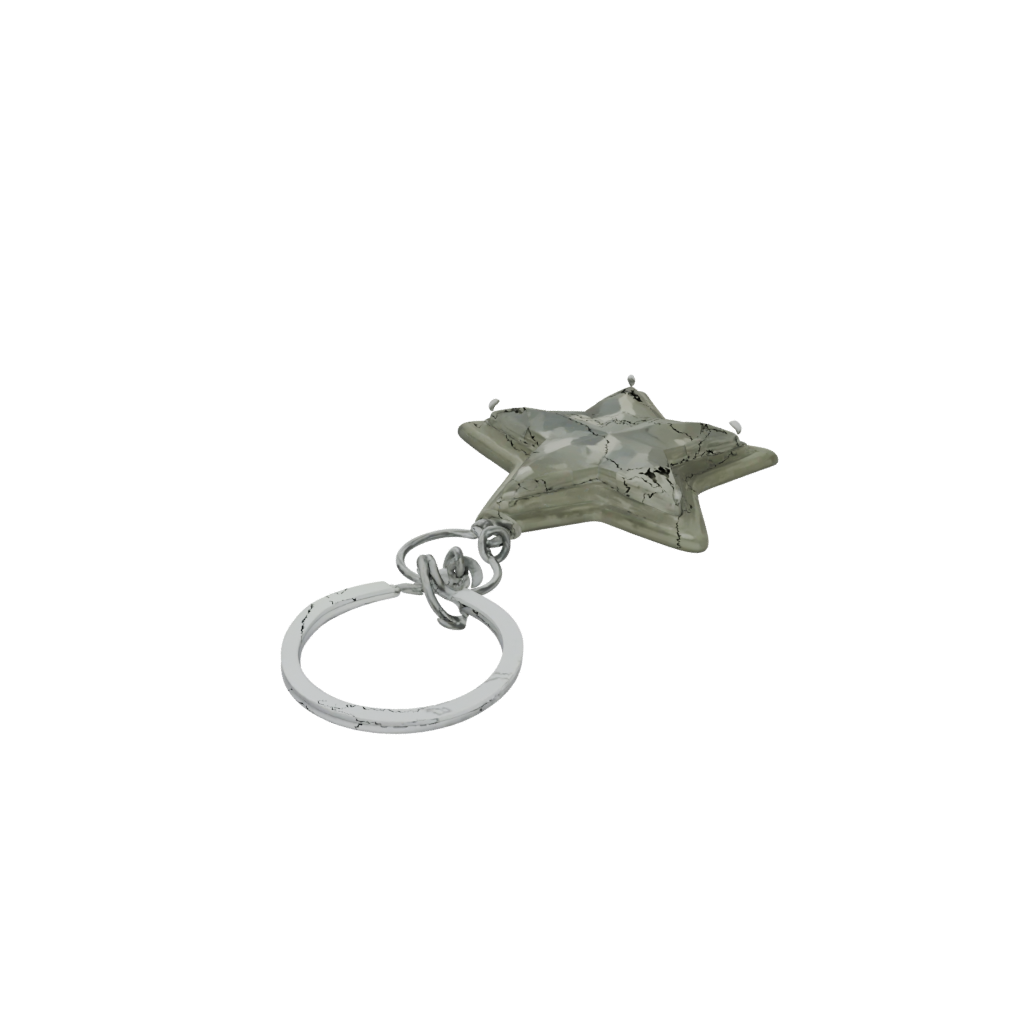 Camo 3D Star Charm