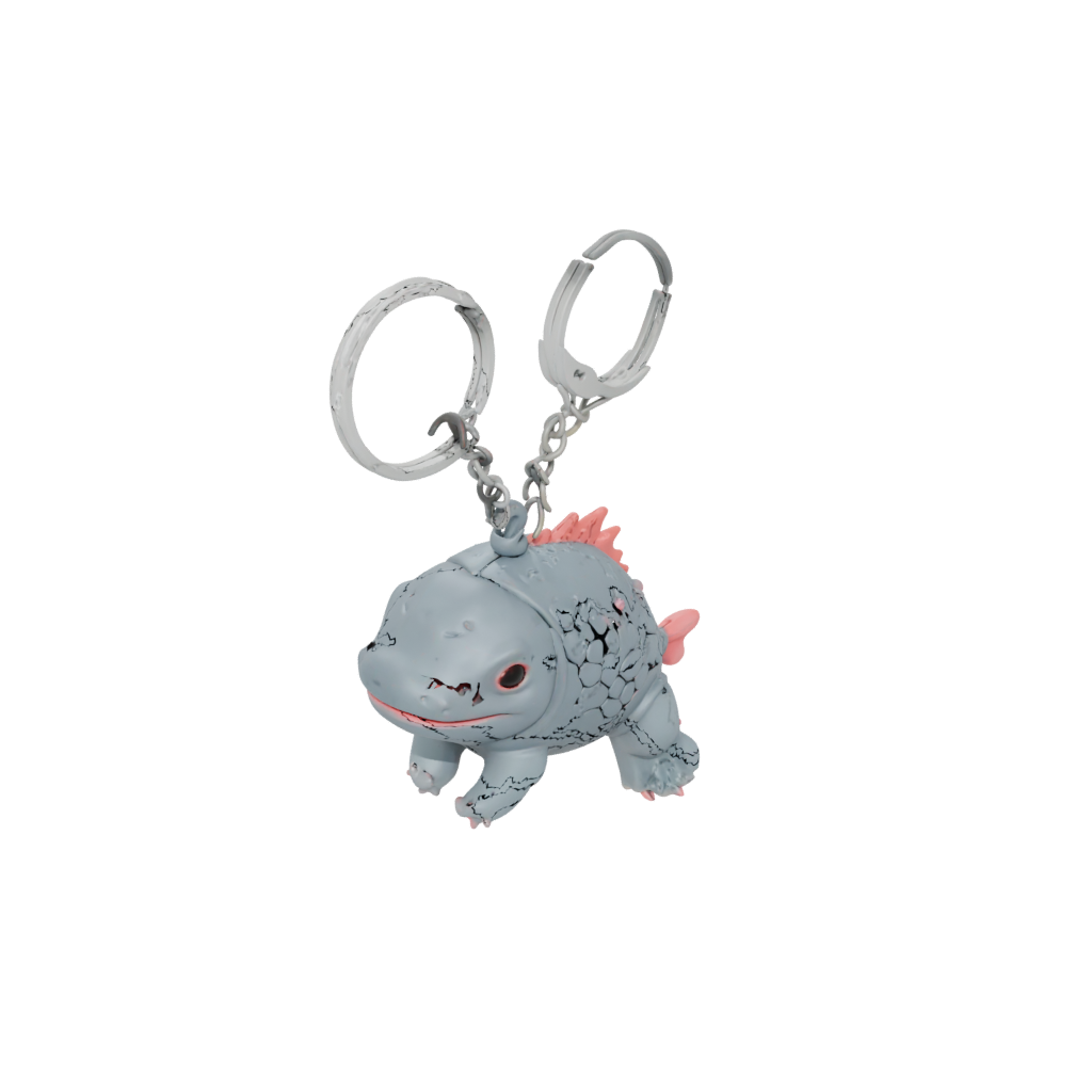 Camo 3D Tiny Axolotl Charm