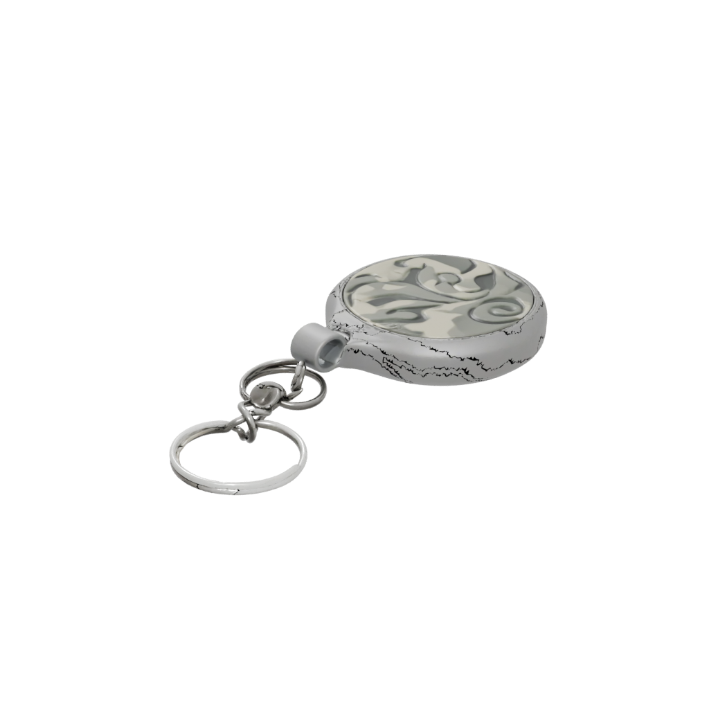 Camo 3D Wave Charm — keychains 3D print model, STL