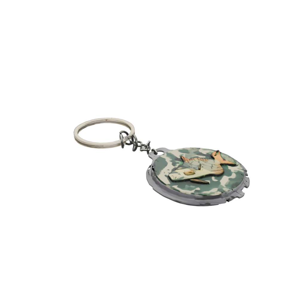 Camo Fish Charm