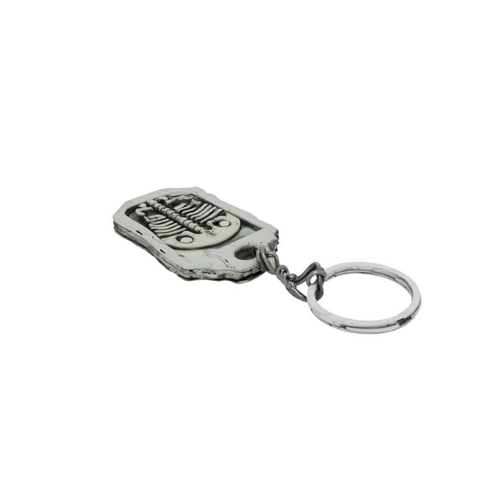 Camo Key Skeleton Charm