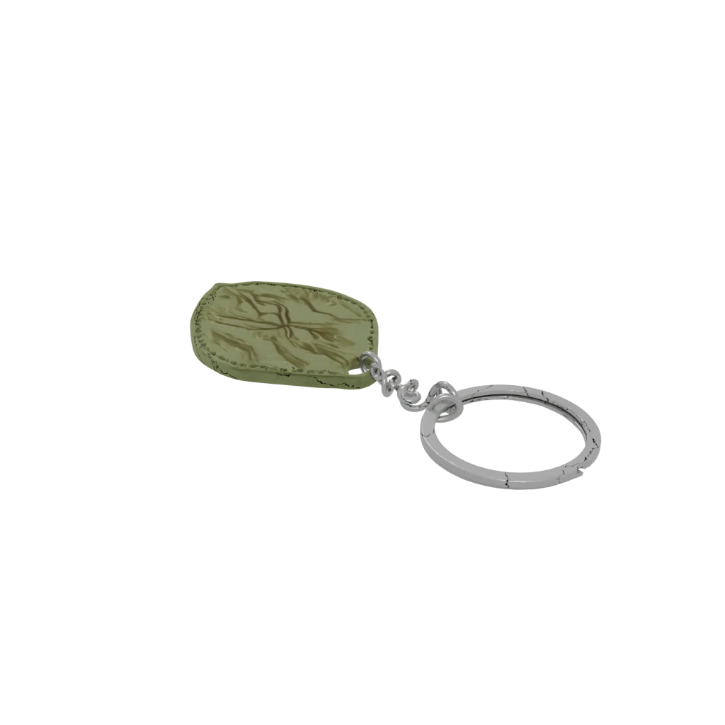 Camo Leaf Charm — keychains 3D print model, STL