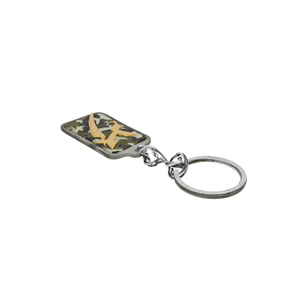 Camo Lightning Bolt Charm