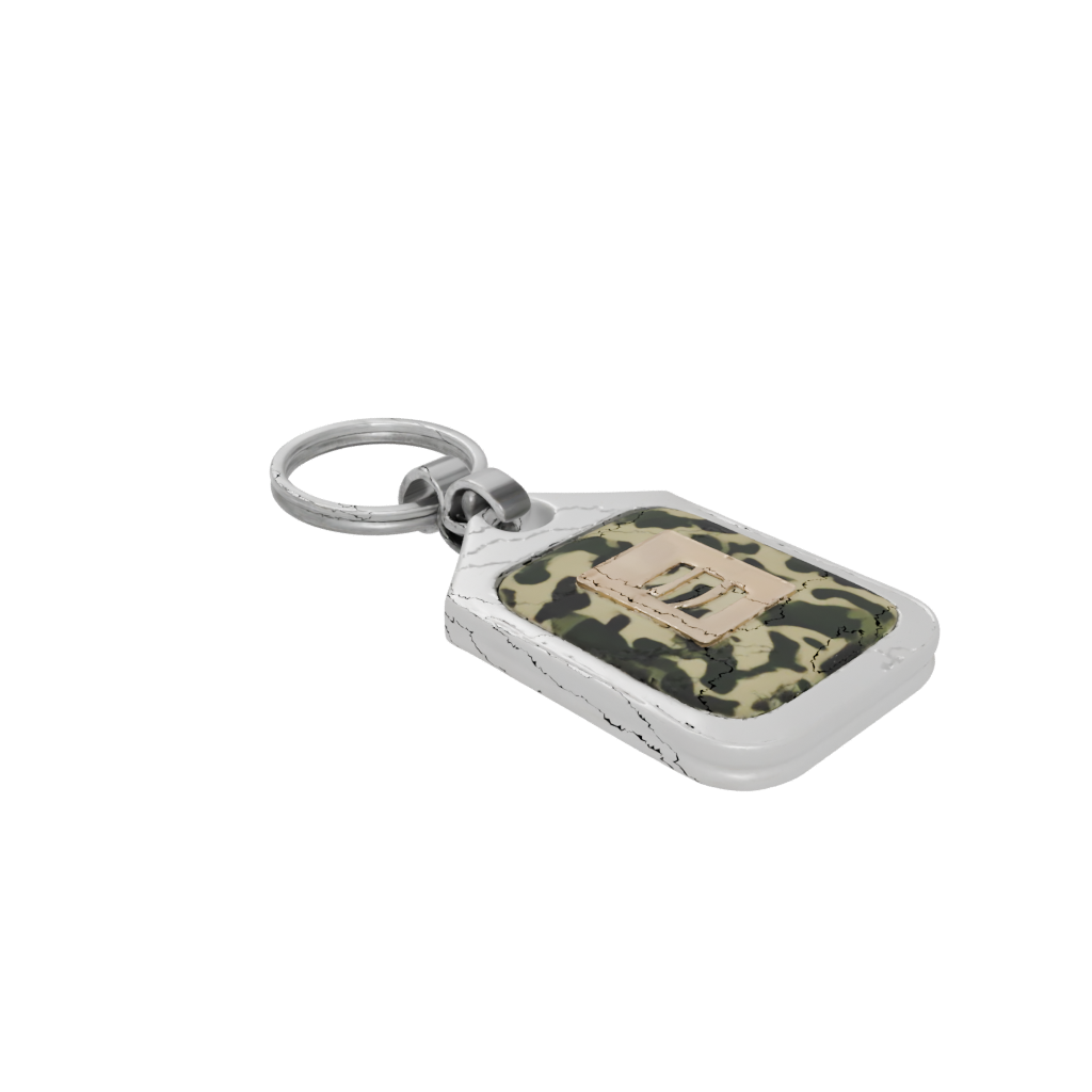 Camo Monogram Initial J — keychains 3D print model, STL