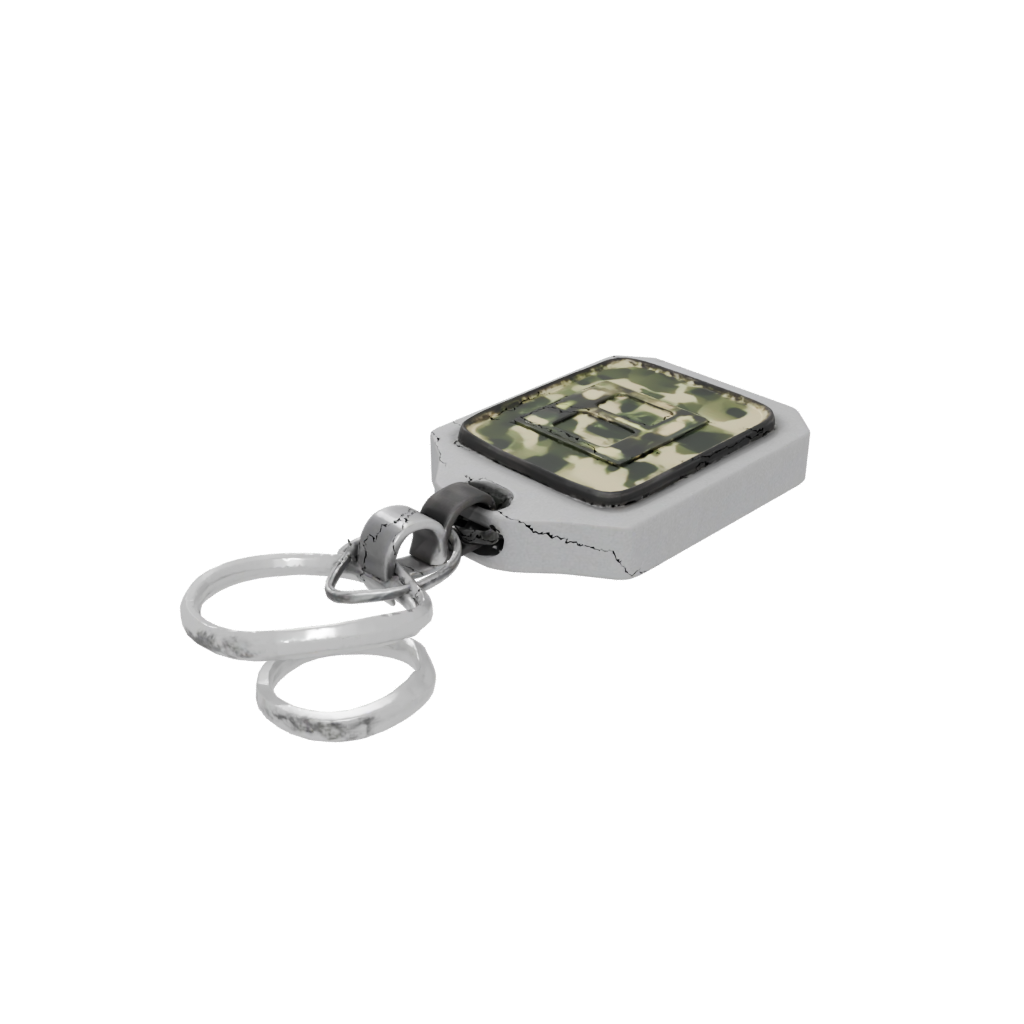 Camo Monogram Initial T — keychains 3D print model, STL