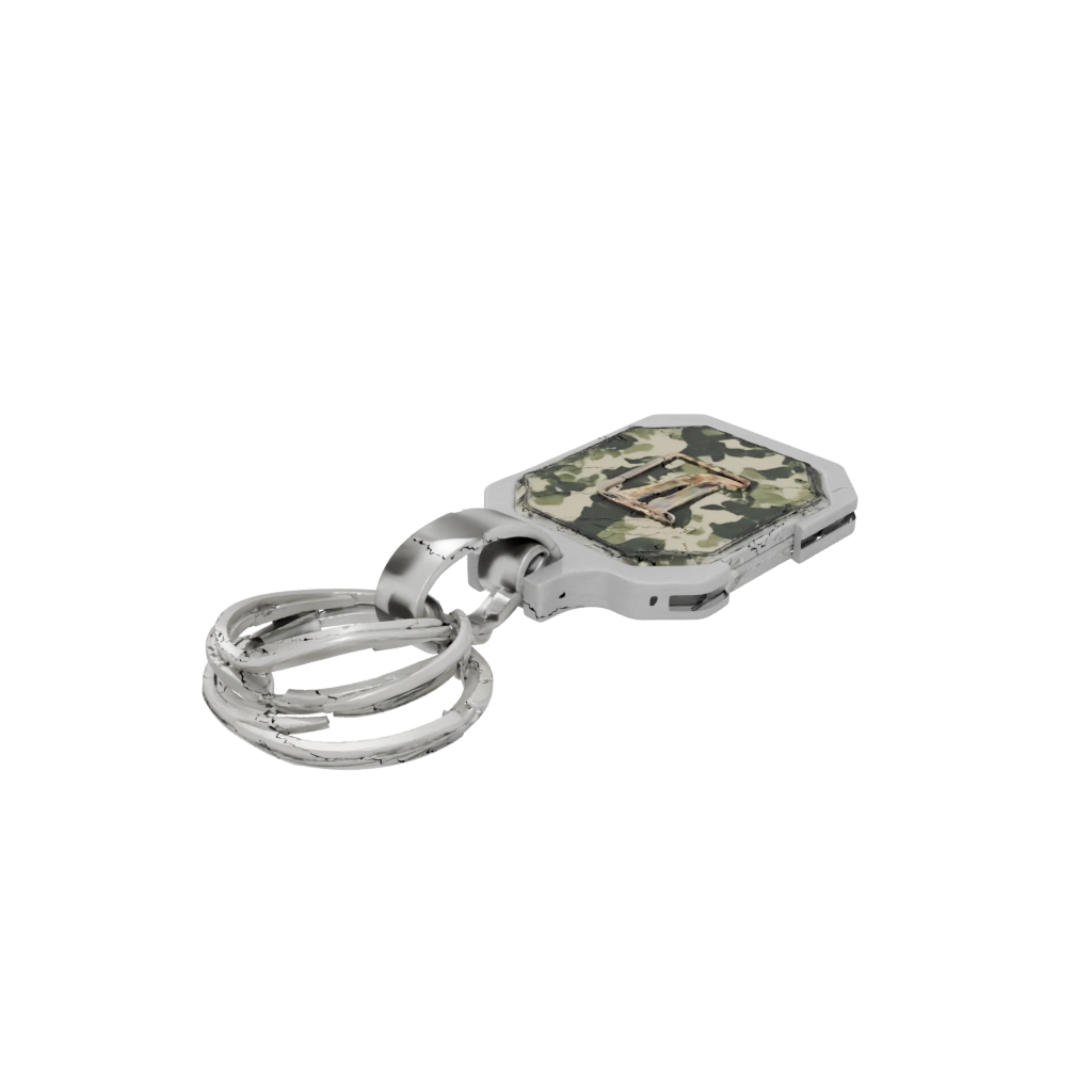 Camo Monogram Initial Y — keychains 3D print model, STL