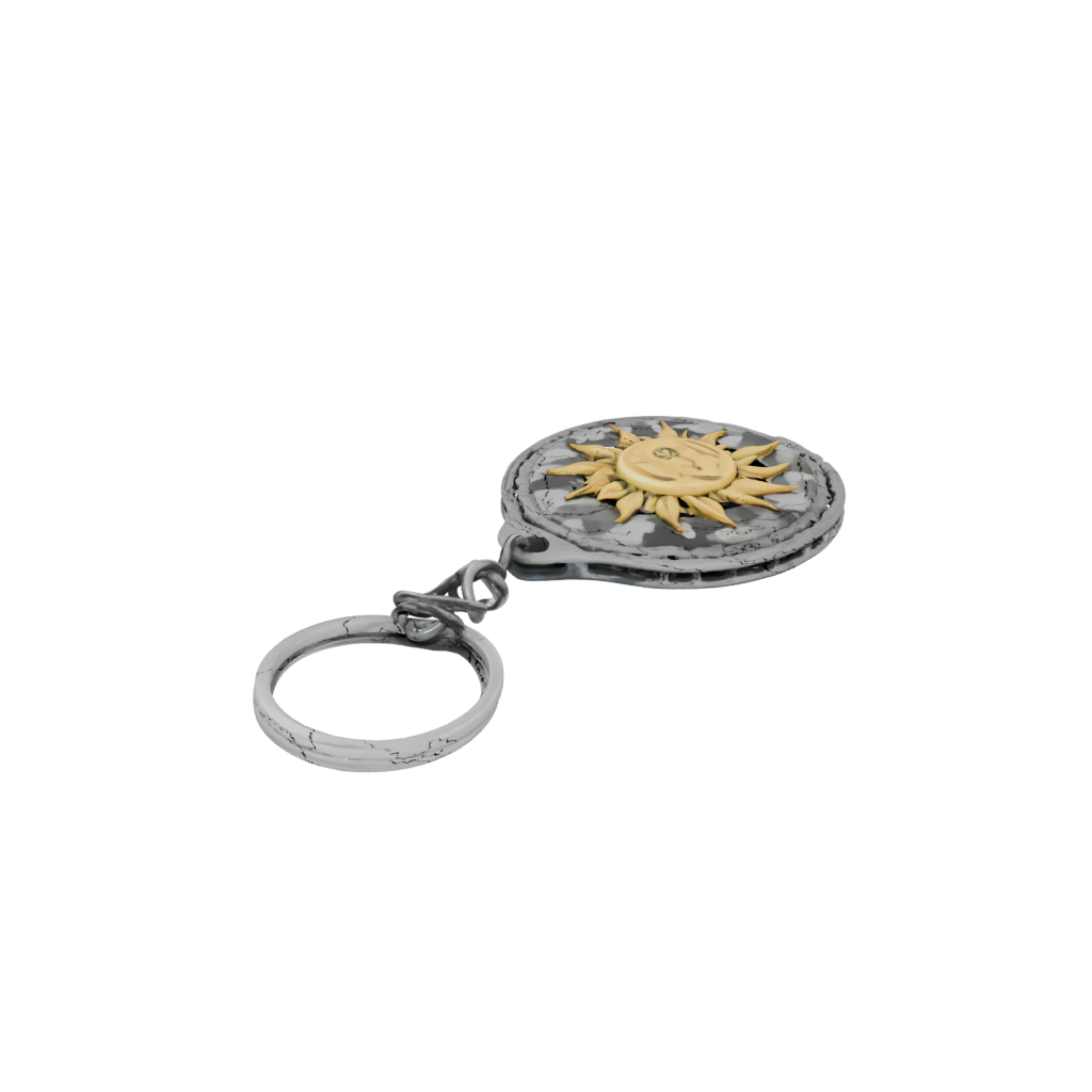 Camo Sun Charm — keychains 3D print model, STL