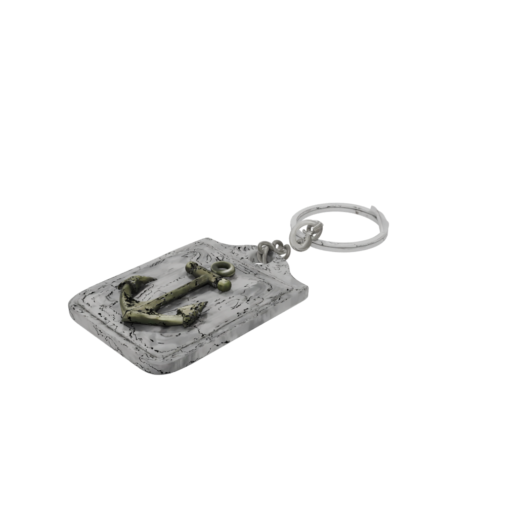 Camo Layered Anchor Charm