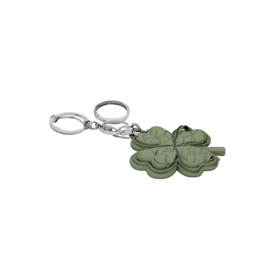 Camo Layered Four-Leaf Clover Charm — keychains 3D print model, STL