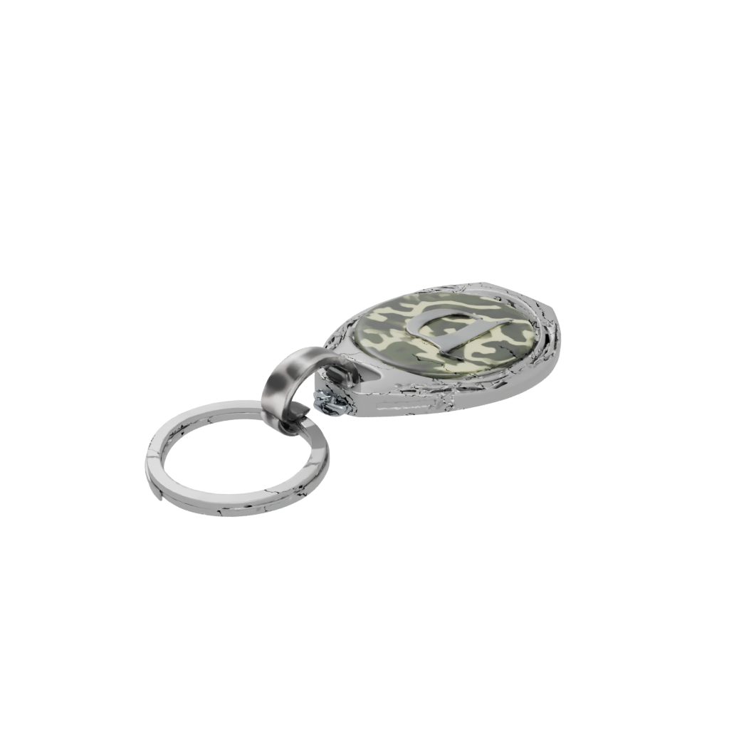 Camo Layered Monogram Initial D