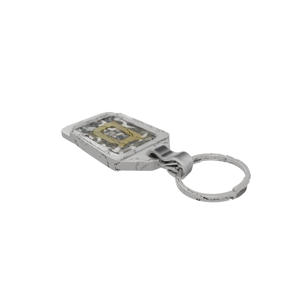 Camo Layered Monogram Initial H — keychains 3D print model, STL