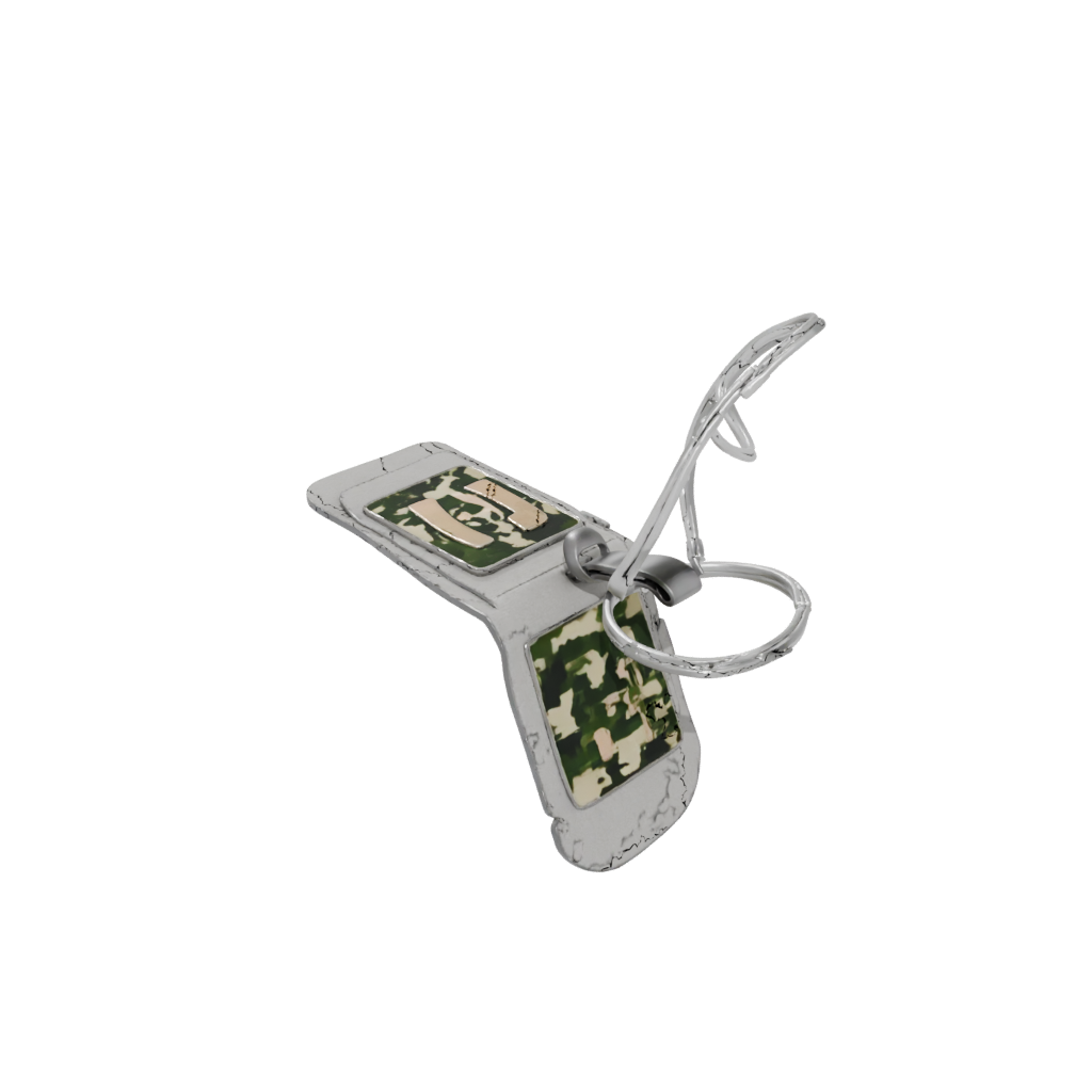 Camo Layered Monogram Initial I