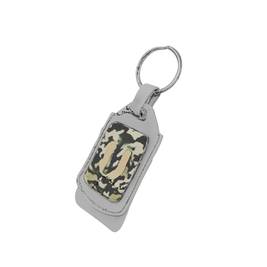 Camo Layered Monogram Initial U