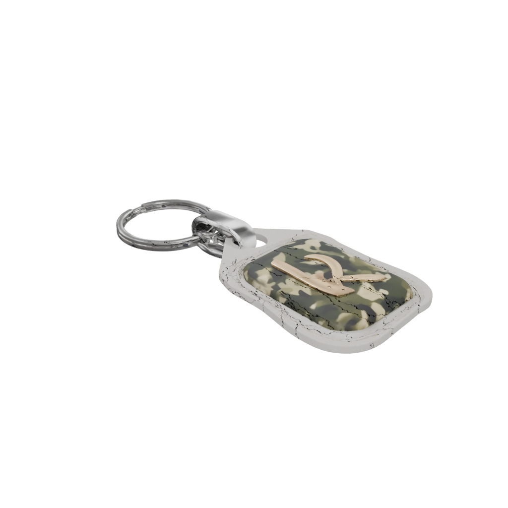 Camo Layered Monogram Initial Y — keychains 3D print model, STL