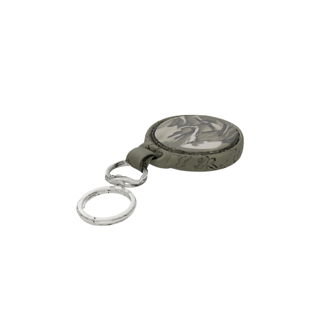 Camo Layered Mountain Peak Charm