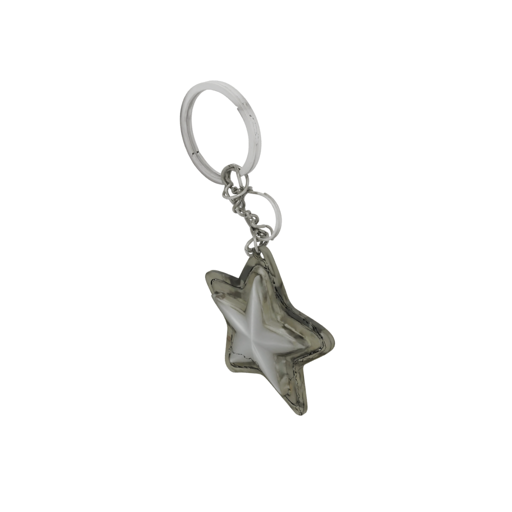 Camo Layered Star Charm — keychains 3D print model, STL