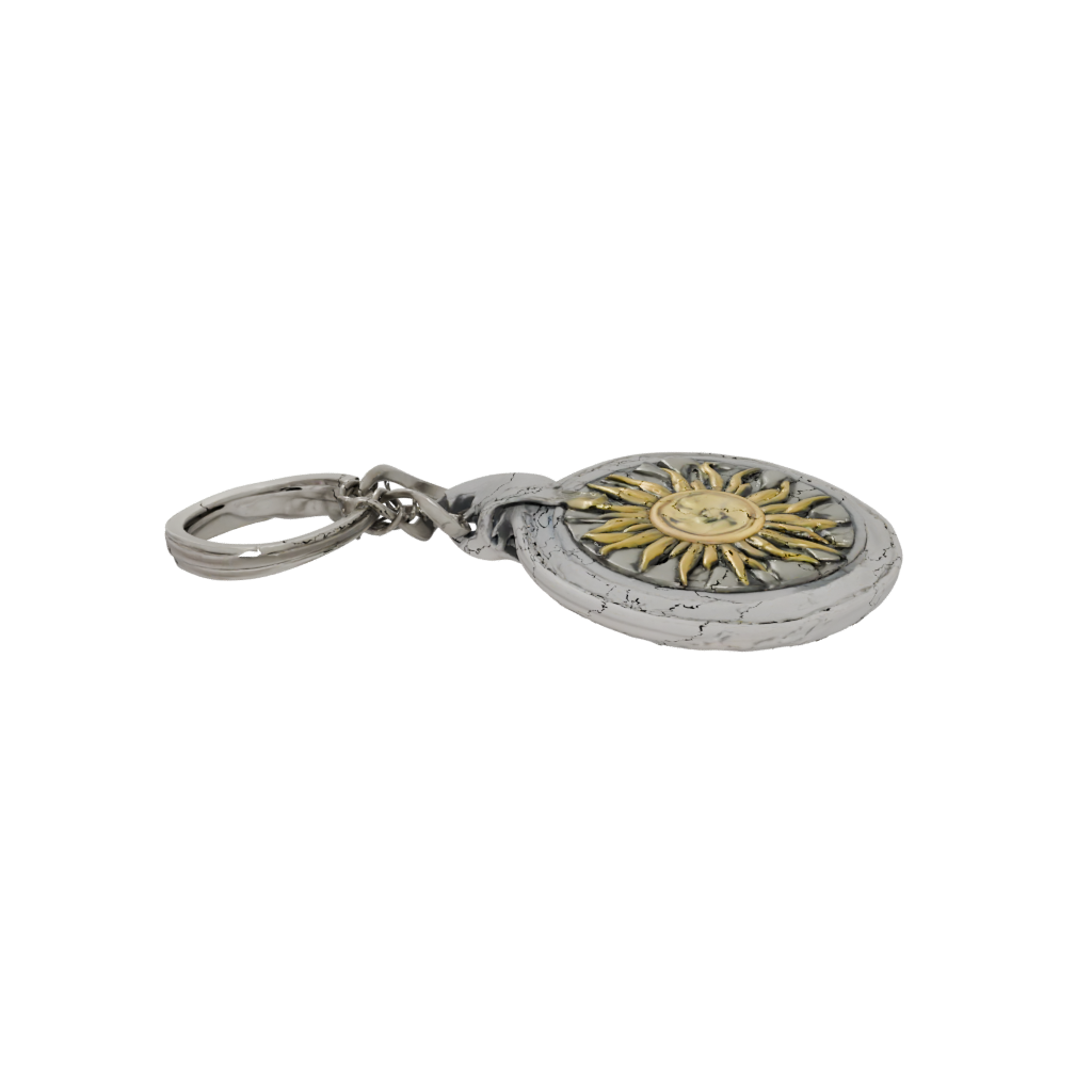 Camo Layered Sun Charm