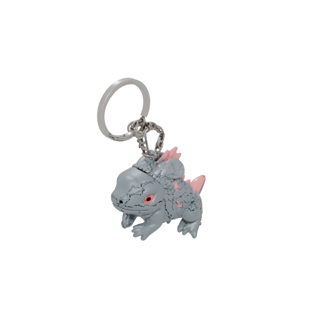 Camo Layered Tiny Axolotl Charm