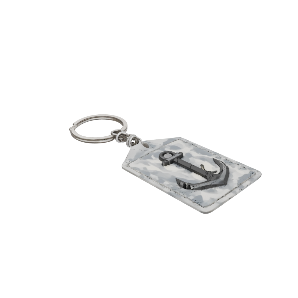 Camo Outline Anchor Charm