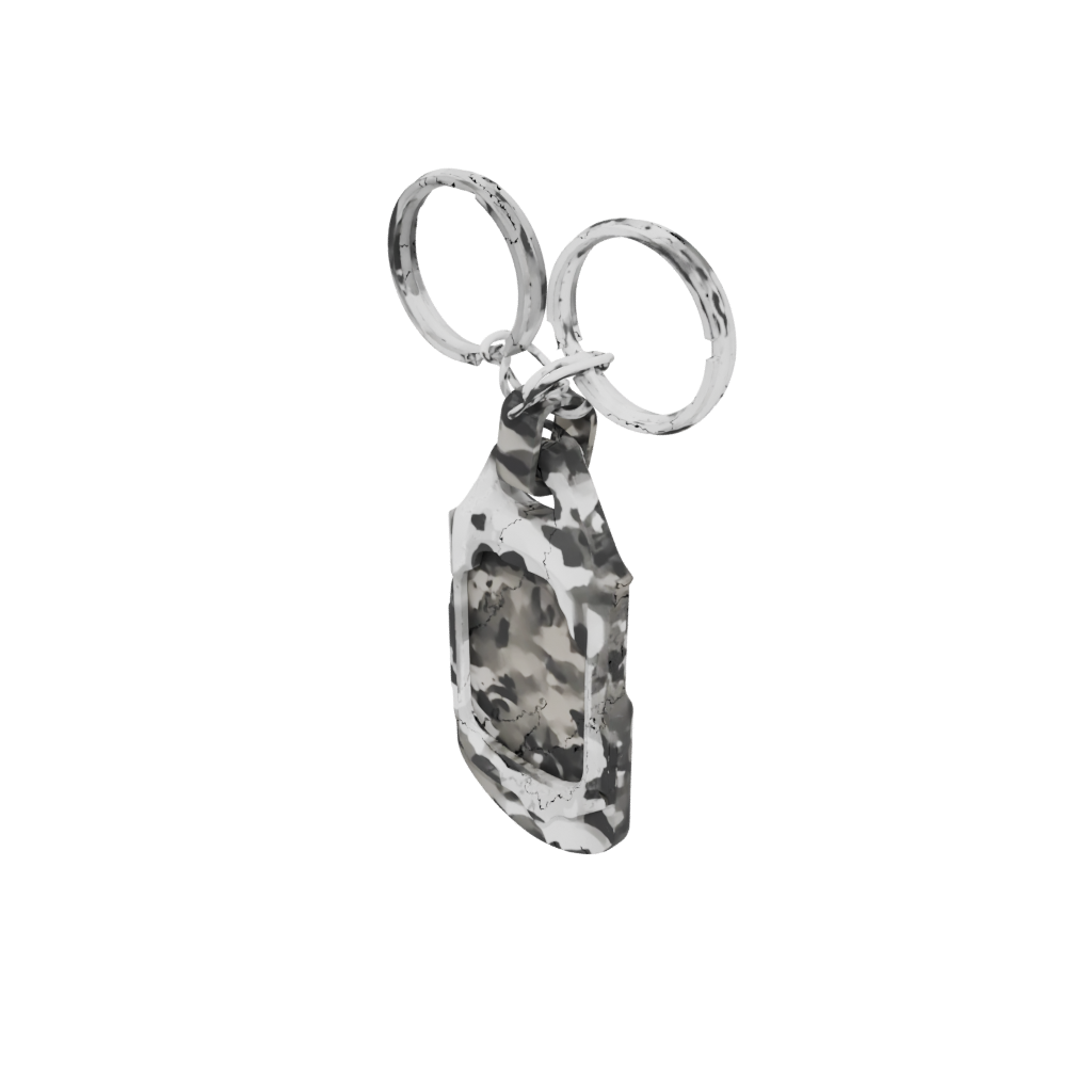 Camo Outline Bottle Opener Tag — keychains 3D print model, STL