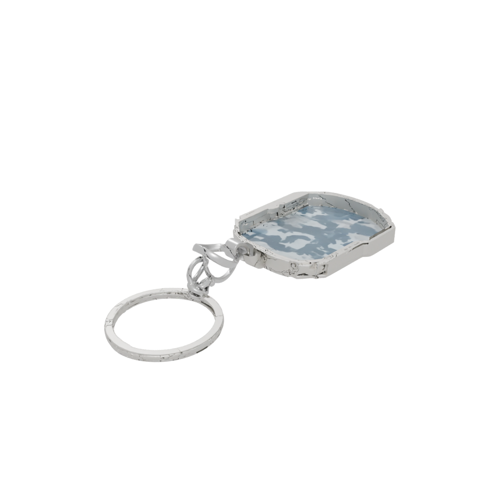 Camo Outline Cat Silhouette Charm — keychains 3D print model, STL