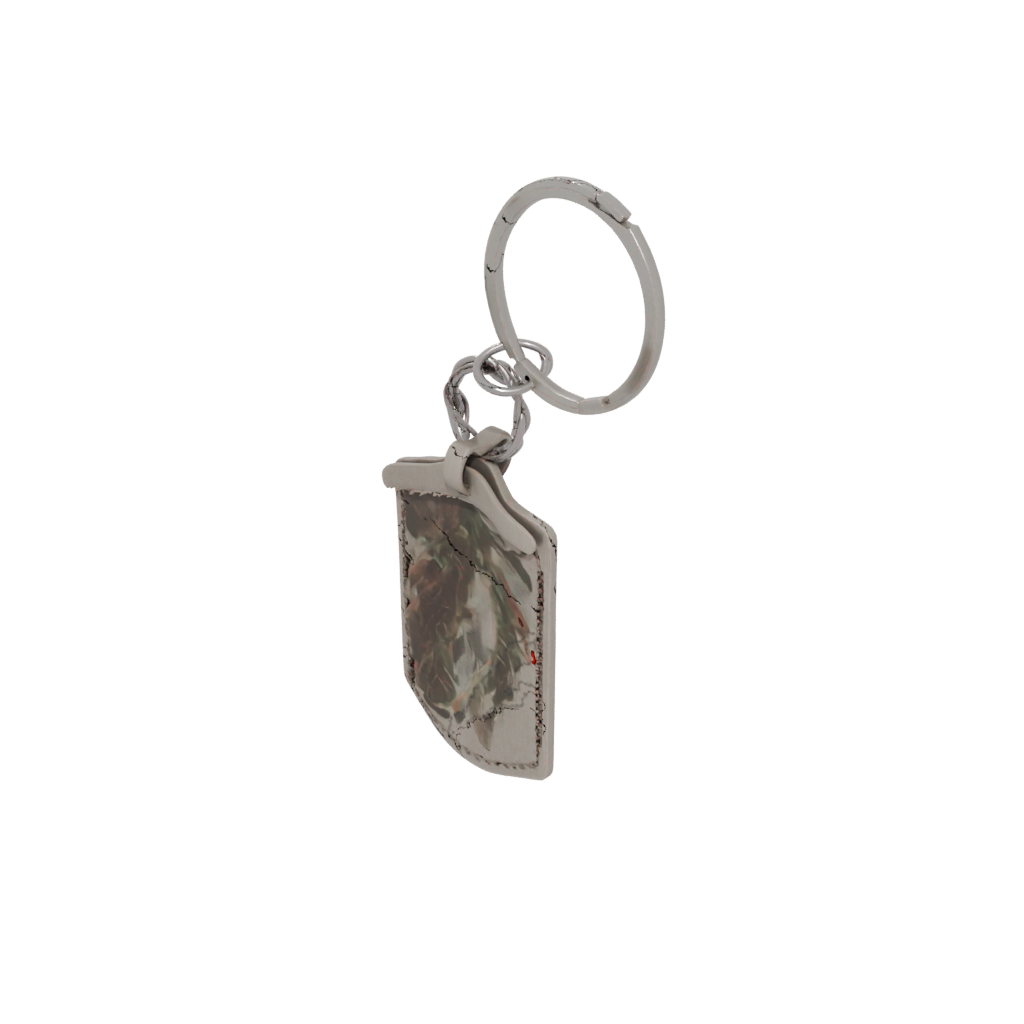 Camo Outline Feather Charm