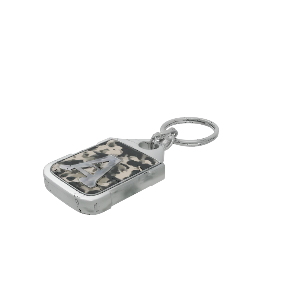 Camo Outline Monogram Initial A