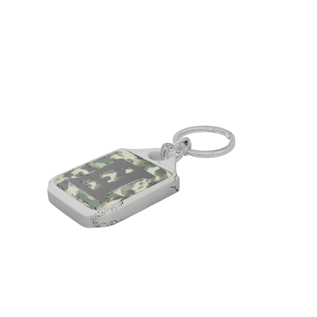 Camo Outline Monogram Initial H