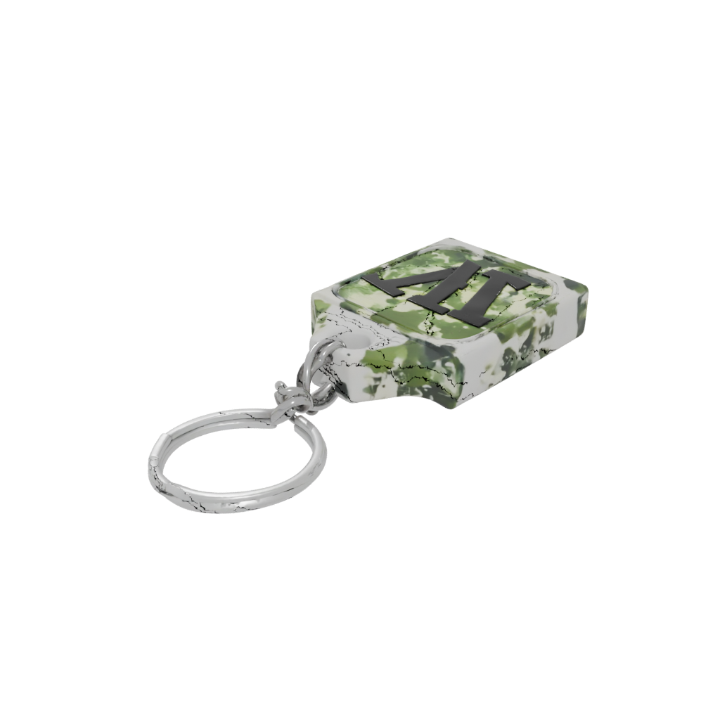 Camo Outline Monogram Initial W